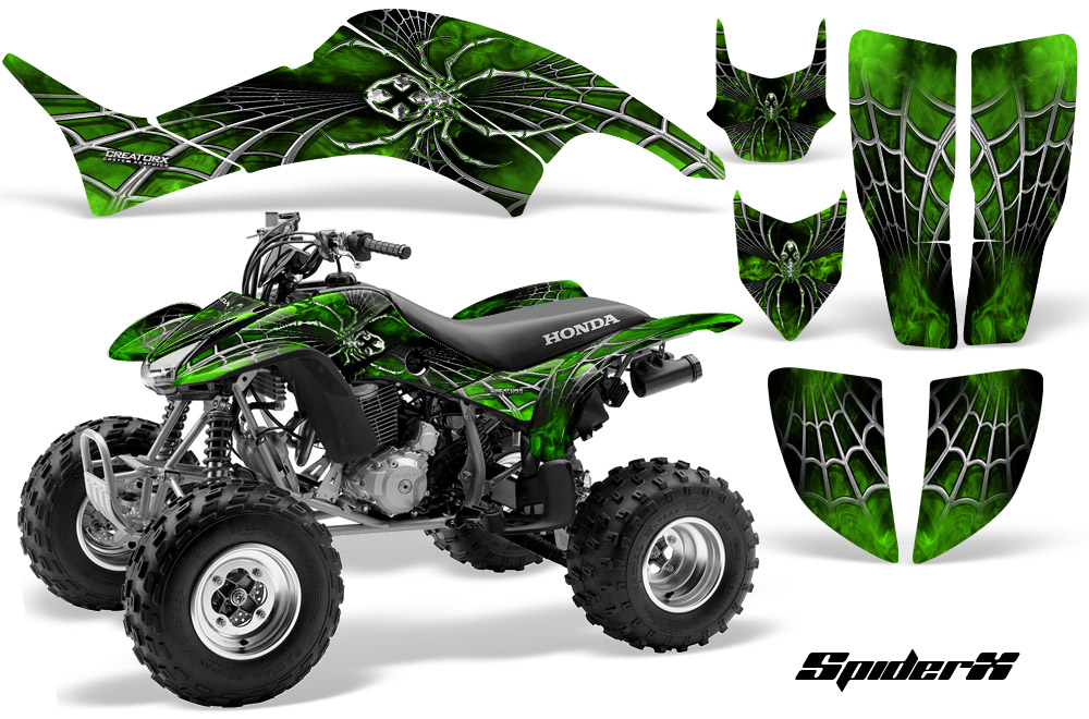 Honda TRX400EX 99-07 Graphics Kit SpiderX Green